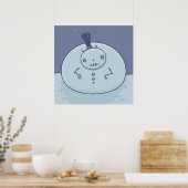Pudgy Snowman Poster (Keuken)