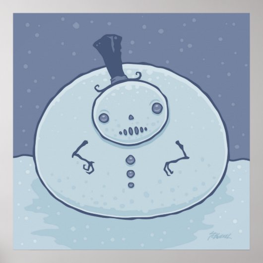 Pudgy Snowman Poster (Voorkant)