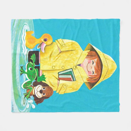 Pudles of Fun Fleece Deken (Voorkant (Horizontaal))