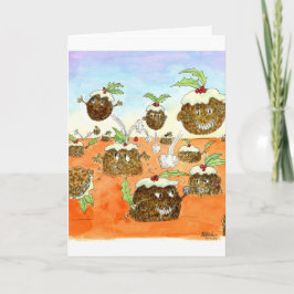 Puds:  Kerstmis Feestdagen Kaart