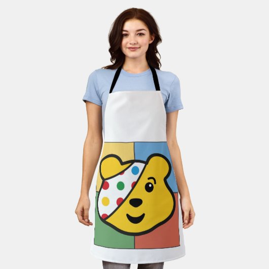Pudsey Beer Face Schort (Gedragen)