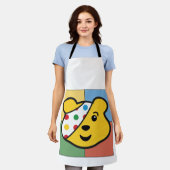 Pudsey Beer Gezicht Schort (Gedragen)