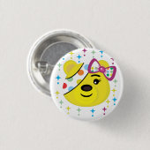 Pudsey beer ronde button 3,2 cm (Voorkant /achterkant)