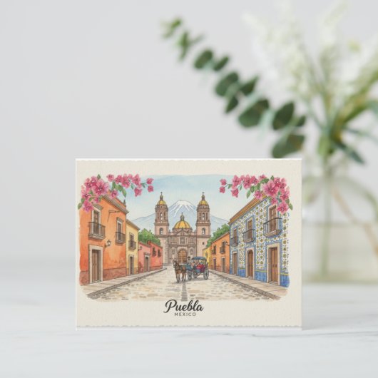 Puebla, Briefkaart (Staand voorkant)