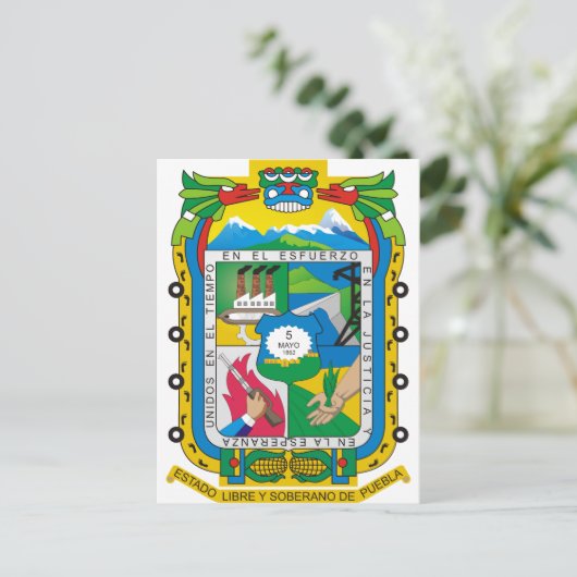 Puebla, Mexico Briefkaart (Staand voorkant)