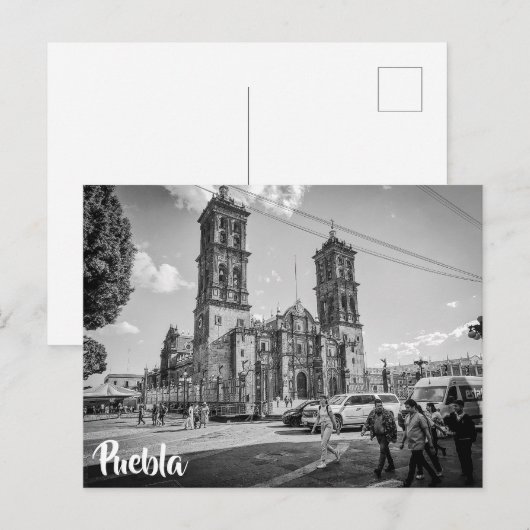 Puebla, mexico Cathedraal Briefkaart (Voorkant / Achterkant)
