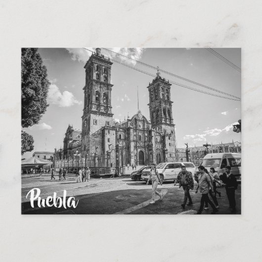 Puebla, mexico Cathedraal Briefkaart (Voorkant)