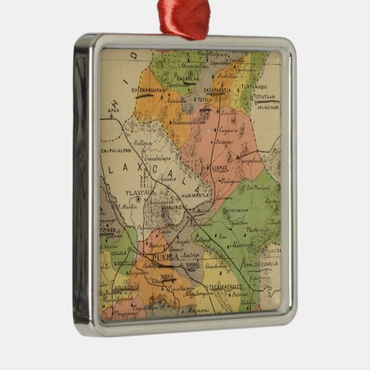 Puebla, Mexico Metalen Ornament (Rechts)
