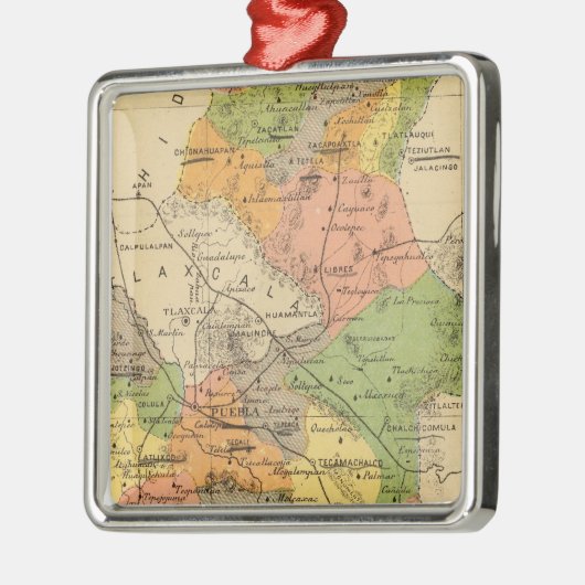 Puebla, Mexico Metalen Ornament (Links)