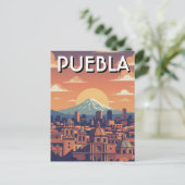 Puebla Mexico Reizen Briefkaart (Staand voorkant)