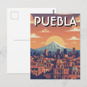 Puebla Mexico Reizen Briefkaart (Voorkant / Achterkant)
