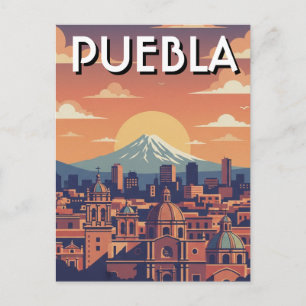 Puebla Mexico Reizen Briefkaart