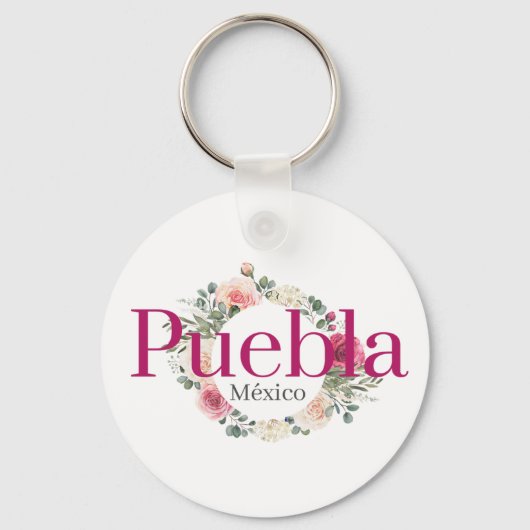 Puebla Mexico Travel Destination Bridesmaid Sleutelhanger (Voorkant)