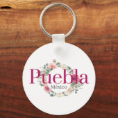 Puebla Mexico Travel Destination Bridesmaid Sleutelhanger (Voorkant)