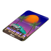Puebla Mexico, vakantieposter Magneet (Linkerzijde)