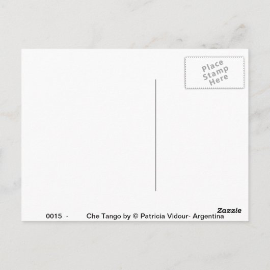 Pueblo Blanco Tango Briefkaart (Achterkant)