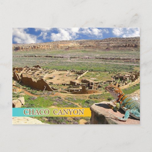 Pueblo Bonito, Chaco Canyon, New Mexico Briefkaart (Voorkant)