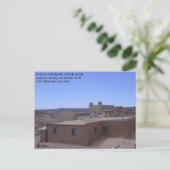 Pueblo Chapel met begraafplaats links Briefkaart (Staand voorkant)