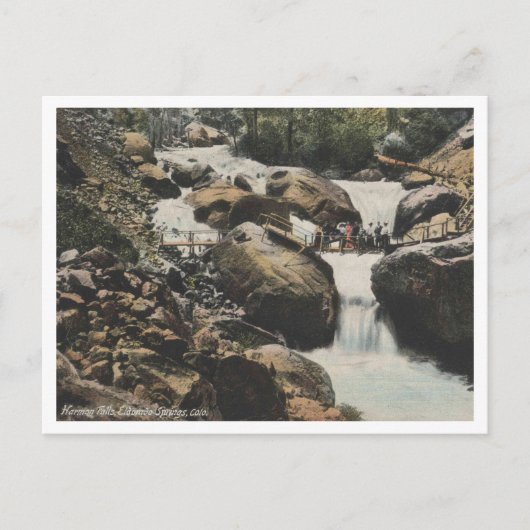 Pueblo CO, Harmon Herfsten, Eldorado Springs 1909 Briefkaart (Voorkant)