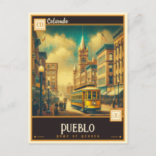 Pueblo, Colorado Antiek Briefkaart