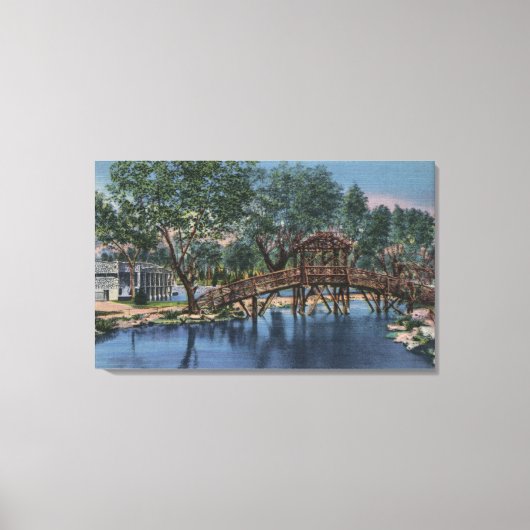 Pueblo, Colorado - Boat House & Rustic Canvas Afdruk (Voorkant)