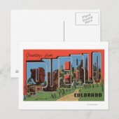 Pueblo, Colorado - grote letterscènes Briefkaart (Voorkant / Achterkant)