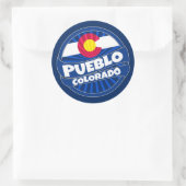Pueblo Colorado vlag barst stickers (Tas)