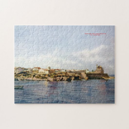 Pueblo costero/Pobo costeiro/Kuststad Legpuzzel (Horizontaal)
