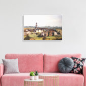 Pueblo de Lugo/Village in Lugo Canvas Afdruk (Insitu (Woonkamer))