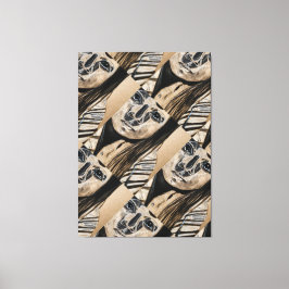 Pueblo Girl Charcoal Sketch by Ayasha Canvas Afdruk