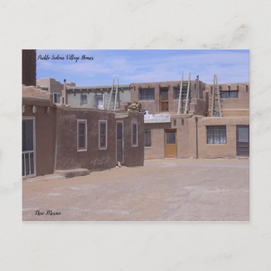 Pueblo Homes on the Mesa West of Albuquerque, NM Briefkaart (Voorkant)