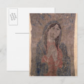 Pueblo Indian hide Painting of a Madonna, 1675 Briefkaart (Voorkant / Achterkant)