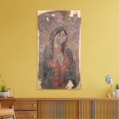 Pueblo Indian hide Painting of a Madonna, 1675 Canvas Afdruk (Insitu (Woonkamer))
