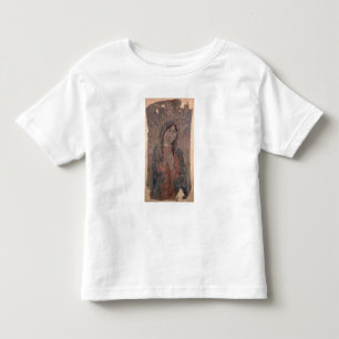 Pueblo Indian hide Painting of a Madonna, 1675 Kinder Shirts