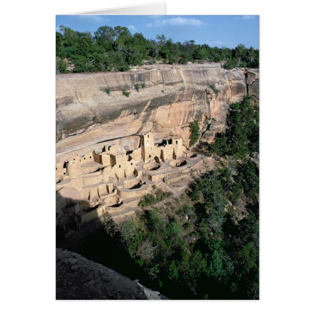 Pueblo Indische cliff-woningen (Voorkant)