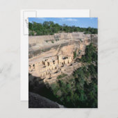 Pueblo Indische cliff-woningen Briefkaart (Voorkant / Achterkant)