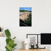 Pueblo Indische cliff-woningen Poster (Thuiskantoor)
