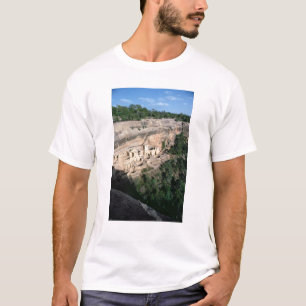 Pueblo Indische cliff-woningen T-shirt