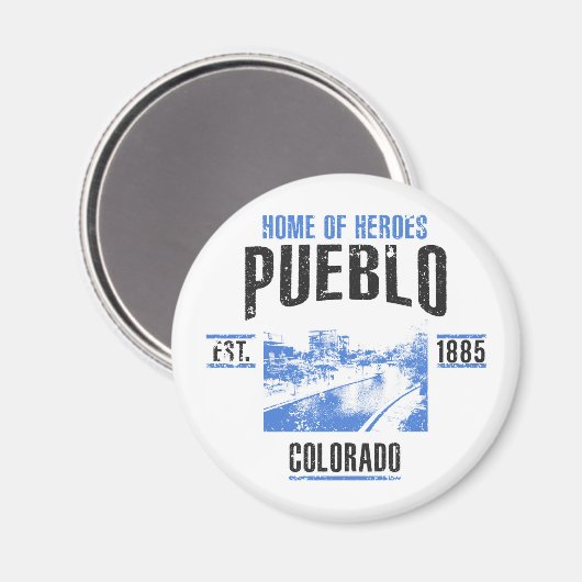 Pueblo Magneet (Voorkant / Achterkant)