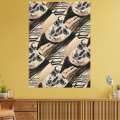 Pueblo-meisje houtskool schets van Ayasha Canvas Afdruk (Insitu (Woonkamer))
