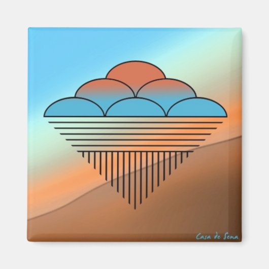 Pueblo Rain Magneet (Voorkant)