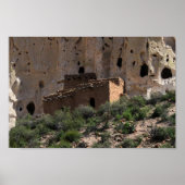 Pueblo Ruins in Bandelier National Monument, N.M. Poster (Voorkant)
