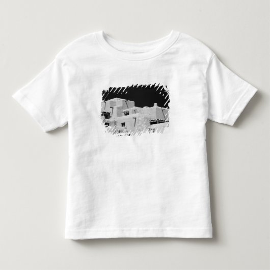 Pueblo stijl adobe herberg bij Loretto, Santa Fe,  Kinder Shirts (Voorkant)