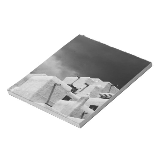 Pueblo stijladobe Inn in Loretto, Santa Fe, New 2 Notitieblok (Linkerzijde)