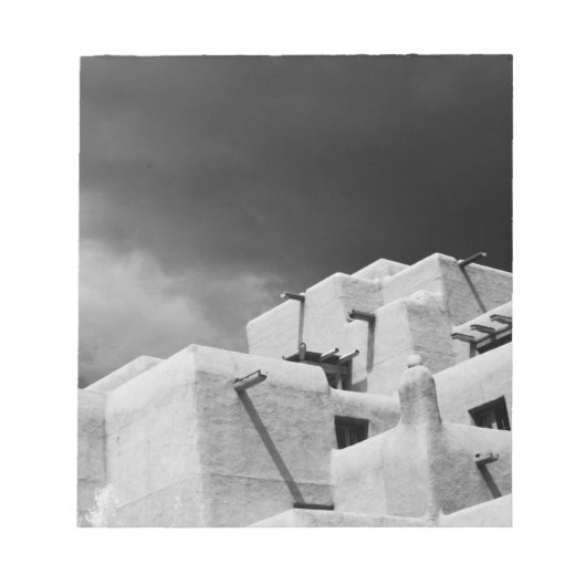 Pueblo stijladobe Inn in Loretto, Santa Fe, New 2 Notitieblok (Voorkant)