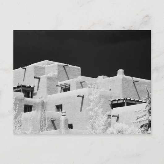 Pueblo stijladobe Inn in Loretto, Santa Fe, New Briefkaart (Voorkant)