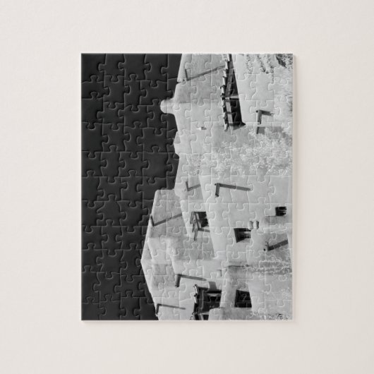 Pueblo stijladobe Inn in Loretto, Santa Fe, New Legpuzzel (Verticaal)