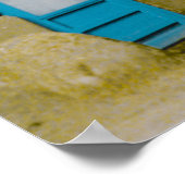 Pueblo Taos en bergen Poster (Hoek)