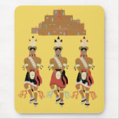 Pueblo Turtle Dancers Mousepad Muismat (Voorkant)