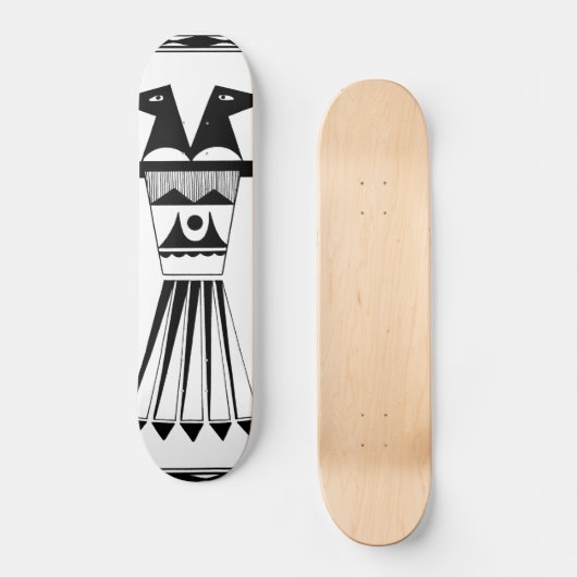 Pueblo Two Headed Bird Skateboard (Voorkant)